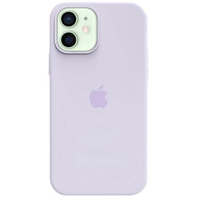 Чохол на iPhone 12 (Бузковий) | Silicone Case iPhone 12 (Lilac)