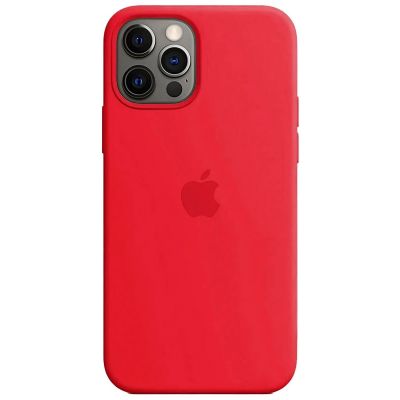 Чохол на iPhone 12 Pro (Червоний) | Silicone Case iPhone 12 Pro (Red)