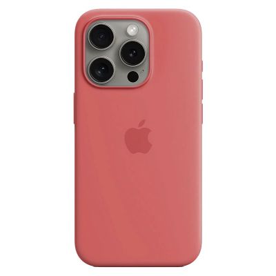 Чохол Apple Silicone Case with MagSafe (Guava) для iPhone 15 Pro