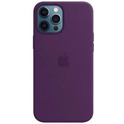 Чохол на iPhone 12 Pro Max (Баклажанний) | Silicone Case iPhone 12 Pro Max (Brinjal)