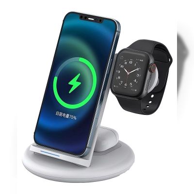 Безпровідна зарядка WIWU Power Air 3 in 1 Wireless Charger White (PA3IN1)